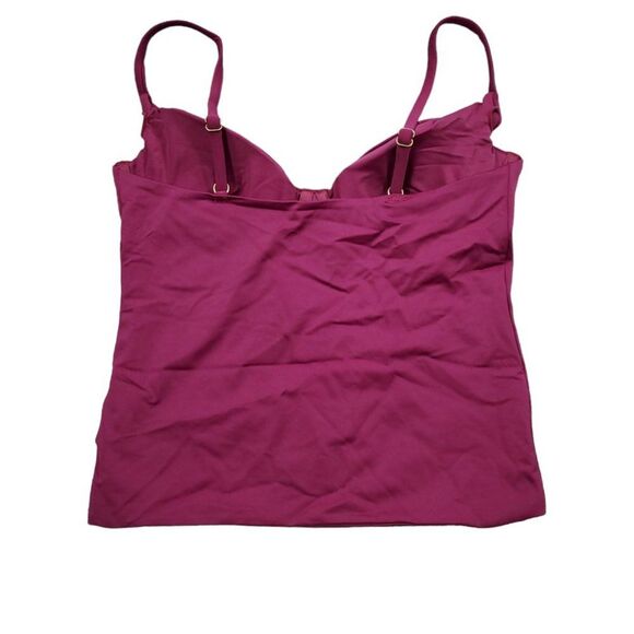 Andie Swim Canary Tank Top Tankini Swimsuit Plum Purple Size Small Underwire - Picture 3 of 8